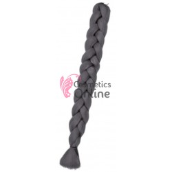 Coada de par afro impletita de 100 cm Premium 1 - Dark Grey 100S171H